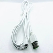 세이렌 미니 Razer Seiren X Elite Emote 스트리밍 마이크 용 USB 케이블, 01 WHITE