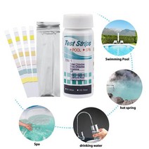 반려동물 풀테스트 수질 염소 물 경도 SPA PH 7 in 1, 01 50Pcs