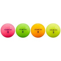 카스코 Kasco 골프공 키라 STAR2 키라스터 2N, 4개 + 4색