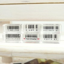 STNY_퍼니맨 크리스탈 스탬프 Ver2 바코드 시즈 꾸미기도장 도 폼도 디자인 다이어도 다이어 데코도, this☆299.designedby