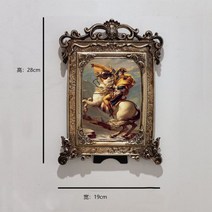 인테리어 액자 사진 침실 카페 그림 안방 소형 웨딩 벽걸이 스튜디오 북유럽 유럽식 궁중 부조 가옥 펜션 벽면 장식 걸이 문예 경호화 진열대, 01번 칠촌, 04번 나폴레옹