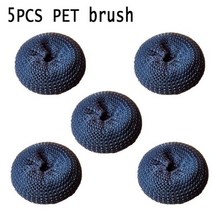 주방 청소 브러시 2 In 1 핸들 이동식 스폰지 디스펜서 식기 세척 도구, 5pcs brush PET