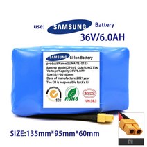 전기 셀프 밸런싱 스쿠터 호버보드 외발자전거용 충전식 리튬 이온 배터리 36V 팩 4400mAh 4.4Ah, 단일
