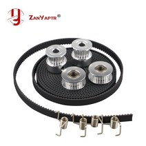 3D 프린터 부품 GT2 풀리 20 톱니 보어 5mm 6mm 타이밍 벨트 및 2X 아이들러 키트용 4X 텐셔너, 한개옵션0