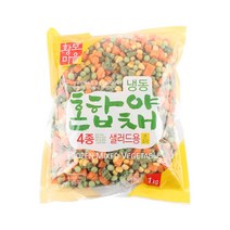 황보마을 냉동혼합야채 4종 샐러드용 1kg, 단품