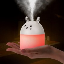 공기청정기 250ml 카와이 가습기 야간 조명 귀여운 가습기 디퓨저 공기 청정기 향수, 없음