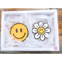 [송스] 스마일 SET - 석고방향제, 클린코튼, 민트, 자석용