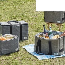 락앤락 에어락 3단보냉 아웃도어쿨러백 20L / 42L (카키/그레이)HWB874, 42L (HWB874), 그레이