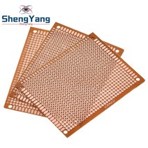 스마트전자칠판 전자칠판 10pcs 7x9 7*9cm 단일 측면 프로토 타입 pcb 브레드 보드 범용 실험 베이클라이트 구리 플레이트 circuirt 옐로우