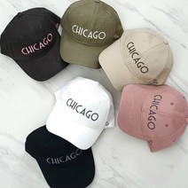 시카고 자수 볼캡 캡모자 야구모자 남녀공용