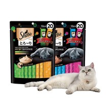 동이네 고양이 간식 쉬바멜티 가다랑어 닭고기 2 가지맛 20P 짜먹는 츄르 2종, 쉬바멜티 닭고기 2가지맛