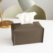 [천삼백케이] [인바이트엘] Edge leather Tissue Cover, Moss Green