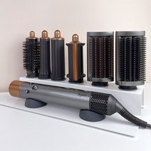 dyson 에어랩 거치대 / 스크레치 충격 방지 실리콘툴 포함 국산, 메탈그레이, 핑크