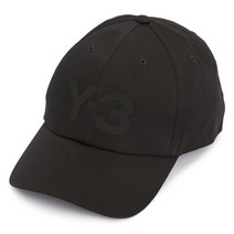 요지야마모토 요지야마모토 Y-3 로고 HA6530 BLACK 공용 볼캡 모자