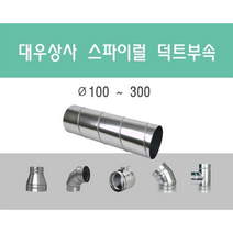 스파이럴 덕트직관 (100mm-300mm) 함석 덕트부속 닥트자재 스파이럴직관 환기자재 티 엘보 소켓 타포린 후렉시블 은박 후렉시블 체결기구, 스파이럴 행거200mm
