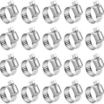 철 밴드 작업 벨트 스틸 클램프 호스 스테인레스 조정 드라이브 연료 라인 웜 크기 클립, 19-29mm