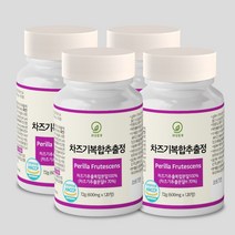 휴나인 눈 차즈기 복합 추출물 국산 차조기 120정, 4개