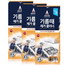 아스토니쉬 기름때제거제 찌든때 주방청소 오븐클리너 가스레인지 후드 싱크대 부엌 청소, 3개, 750ml