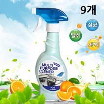 두꺼비 다목적크리너 다목적 세정제 찌든때 기름때 주방 욕실 배수구 청소 세제 클리너, 9개, 400ml