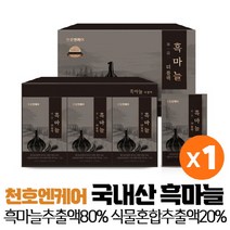 천호앤케어 국산 흑마늘 진액 즙 추출액 블랙푸드 17가지 원료 배합 명절 설 추석 부모님 건강 선물 세트, 1박스, 30포