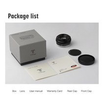 카메라렌즈 호환 mm+아랑 캐논 50mm1.8 24-70 rf 24-105 TTArtisan 25mm F2 전체 프레임 미러리스 카메라, 01 Black_02 캐논 RF