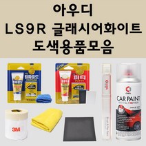 아우디 LS9R 글래시어화이트 주문 자동차 붓펜 카페인트 도색 스프레이 퍼티 컴파운드 차량용, 아우디:신나/시너