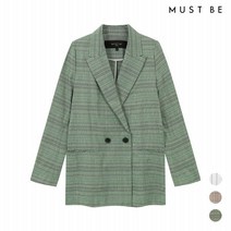 머스트비 여성 린넨혼방 더블 자켓