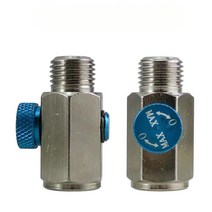 1/4 quotNPT 스레드 40*20*20mm 공기 조절 속도 조절 스위치 합금강 공기 밸브 유량 조절기 공압 도구, 없음, 한개옵션0