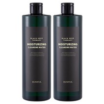 은율 블랙씨드 테라피 모이스춰라이징 클렌징워터, 2개, 500ml