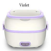 업소용보온밥통 대용량밥솥 대형 업소용전기밥솥 35인용 15인용 20인용 취반기 대형찜기 10인용 미니 밥솥 열 난방 전기 도시락 2 레이어 휴대용 음식 기선 요리 용기 식사, 자주색, 에게