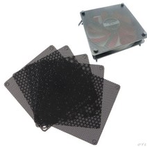 커스텀수냉 pc 쿨러 게이밍 PVC 팬 먼지 필터 방진 케이스 절단 가능 컴퓨터 80mm 메쉬 블랙 PXPA 5 개, 한개옵션0