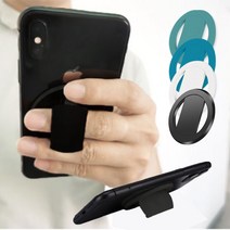 핸드폰 빅원형 스마트링 차량용 거치대 스탠드 고리 그립톡 멀티 받침대 핑거링, 스마트링-빅원형, -블랙