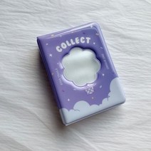 귀여운 곰 사진 앨범 3 인치 러브 하트 할로우 Kpop 카드 바인더 포토카드 ID 홀더 40 포켓 명함 책, A5