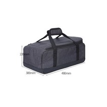 쿨러백 아이스쿨러 피크닉가방 다기능 캠핑 조리기구 가방 휴대용 방수 냄비 스토브 보관 가스 탱크 야외 피크닉 식기 정리함, L