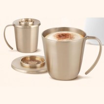 예단 각인 선물용 손잡이 뚜껑 유기컵 방짜 플레이트 머그잔, 손잡이머그컵 소