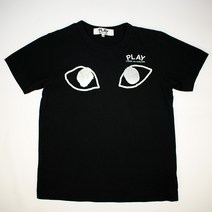 1356.꼼데가르송 라운드 프린트 반팔티셔츠/정품/여성