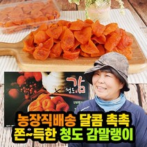 쫄깃한 청도 감말랭이 1kg 실속형 농장직배송 씨없는 곶감 겨울간식 반건시 500g * 2팩 선물세트 아이스홍시, 선물포장+아이스박스 포장