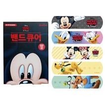[홈앤스쿨] 밴드큐어 일회용 밴드 반창코 아이언맨 스파이더맨 미키마우스, 1팩