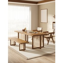 라탄테이블세트 라탄테이블 Wabi sabi 바람 단단한 나무 티 테이블 등나무 로그 작은 아파트 식당 의자 조합 사무실 협상 일본식, [09] 사용자 정의 크기, [01] 짐을 싸다