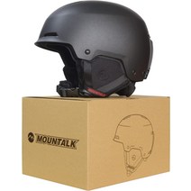MOUNTALK 스키 헬멧스노보드 헬멧 남성 여성 및 청소년용 스키스노보드 헬멧, 01 흑요석 블랙._02 Size L ：58-61cm
