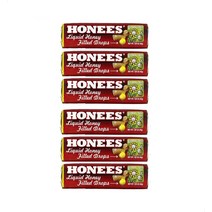 (6개)허니스 허니 필드 드롭 꿀사탕 1.60 oz (45 g) Honees