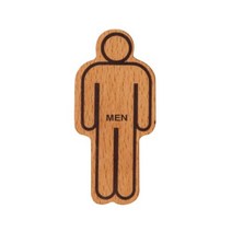 표지판 안내문 MEN(우드) 6601