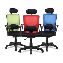 메쉬 요추 사무실 학생 자취 고시원 의자, 그린