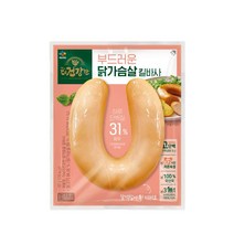 씨제이제일제당 더건강한 닭가슴살 킬바사 180g x 5개, 단품