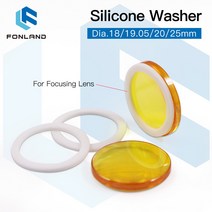 FONLAND 실리콘 와셔 Dia.18 19.05 20 25mm 재질 이산화탄소 레이저 포커싱 렌즈 미러 용 플루오로 플라스, 02 5Pcs_01 18mm