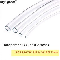 테프론호스 천막 편사 튜브 1M3M PVC 소프트 호스 ID 2 3 4 5 6 8 10 12 14 16 18 20 25mm 무취 플라스틱 투명 워터 펌프 플렉시블, 3m (9.84ft)_ID 25mm x 27mm OD