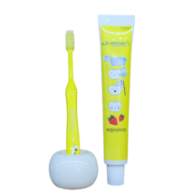 코도모칫솔1개 전사이즈택일+저불소어린이치약50g1개 300ppm딸기맛 5세이하대상, 코도모F칫솔(3-5세)