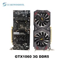 데스크탑 그래픽 카드 GTX 1060 3GB 5GB 6GB 192Bit GDDR5 GPU 비디오 nVIDIA geever 게임용 더블 팬 포함, 01 1060 3g