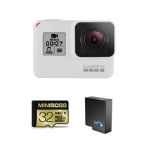 고프로 히어로 7 화이트 액션 카메라 울트라 HD 비디오가 탑재된 야외 스포츠 카메라 고프로 7, 패키지 1