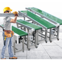 콘베어벨트 자동 컨베이어벨트 번케어 콘베어 벨트, 병렬형 길이 1미터보강300mm